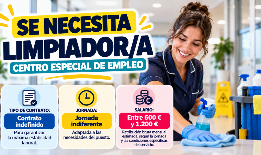 Limpiador/a – Centro Especial de Empleo