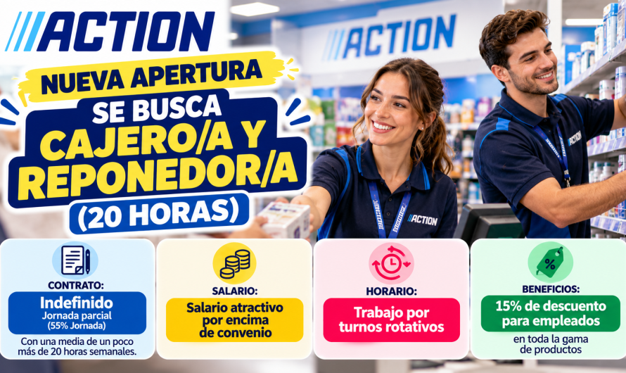 Cajero/a y Reponedor/a (20 horas) – Nueva Apertura Action