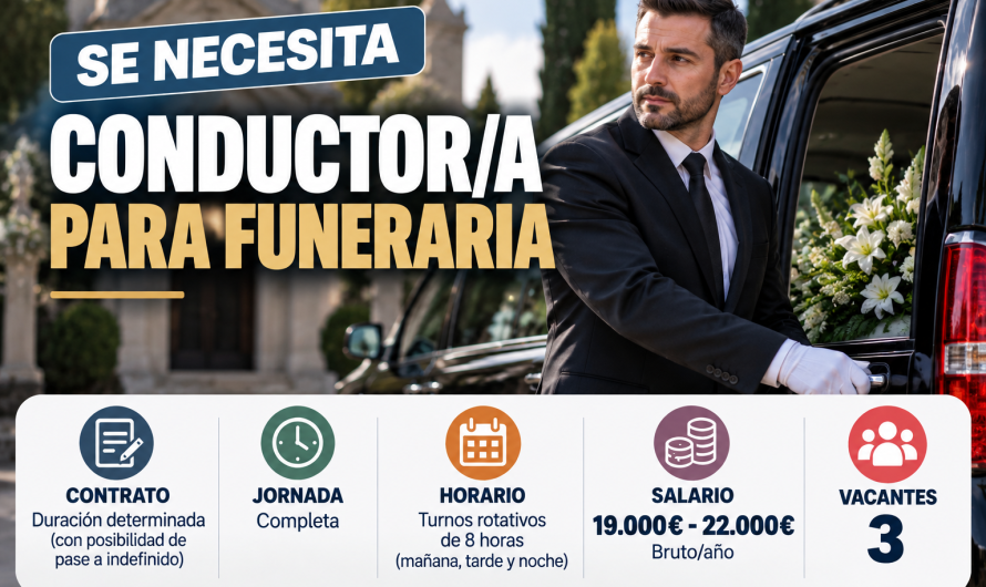 Se necesita conductor/a para funeraria