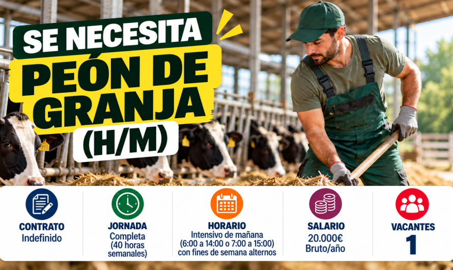 Se necesita peón de granja (H/M)