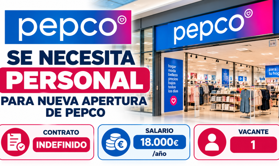 Se necesita personal para nueva apertura de Pepco