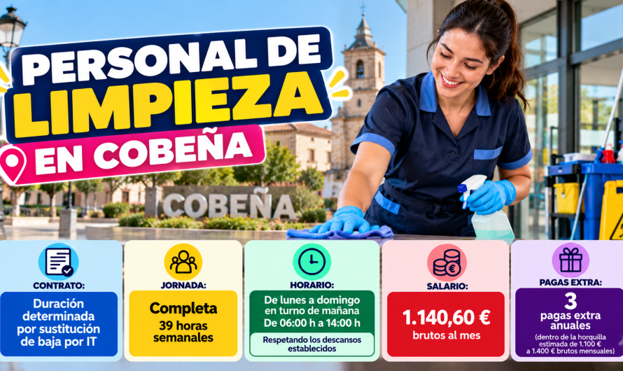 Personal de Limpieza en Cobeña