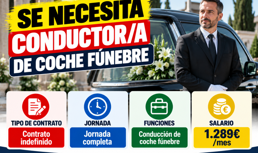 Se necesita conductor/a de coche fúnebre