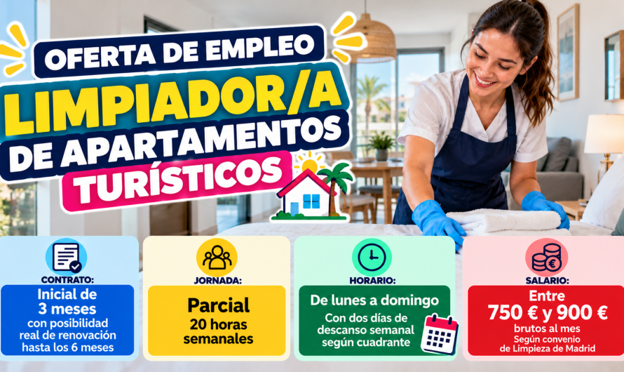 Limpiador/a de Apartamentos Turísticos